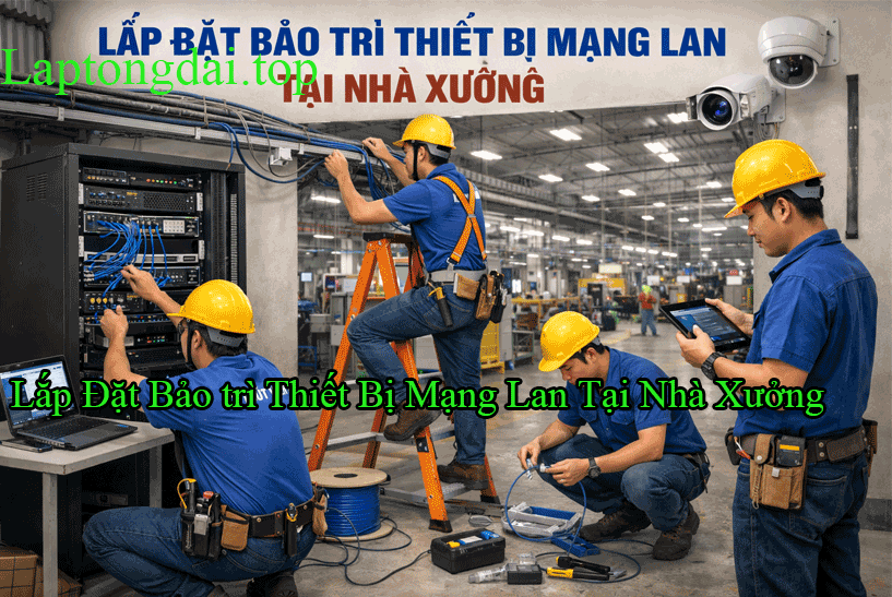 Lắp Đặt Bảo trì Thiết Bị Mạng Lan Tại Nhà Xưởng